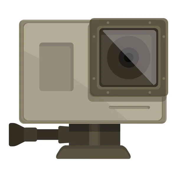 Hand Action Cam Icon Cartoon Vector Camera Sport Digital Recorder — Stock Vector