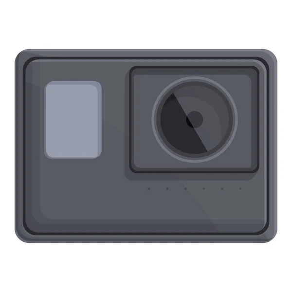 Recorder Camera Icon Cartoon Vector Pro Action Car Dashcam — Stock Vector
