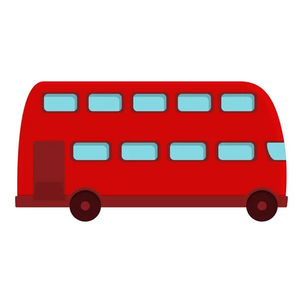 London Bus Deker Icon Cartoon Vector Английский Тур Городские Поездки — стоковый вектор