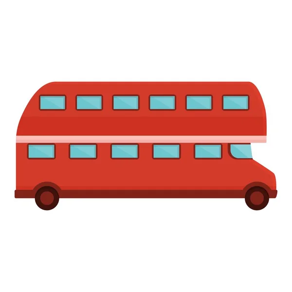 London Bus Icon Cartoon Vektor Straßentour Städtereisen — Stockvektor