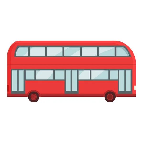 Vettore Dei Cartoni Animati Sull Icona Degli Autobus Urbani Londra — Vettoriale Stock
