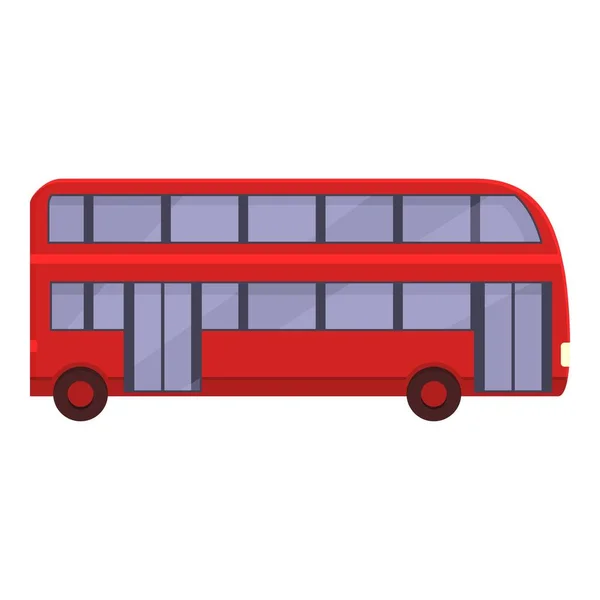 Londres Autobús Icono Viaje Vector Dibujos Animados Tour Por Reino — Vector de stock