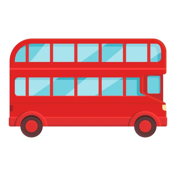 Britse London Bus Icoon Cartoon Vector Een Rondleiding Engelse Stad — Stockvector