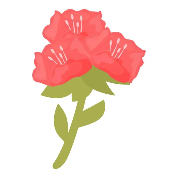 Рододендрон Вектор Цветочных Икон Цветочное Растение Цветная Природа — стоковый вектор