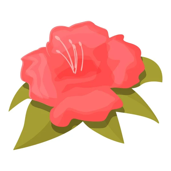 Rhododendron Art Icon Cartoon Vector Квіткова Рослина Літня Флора — стоковий вектор