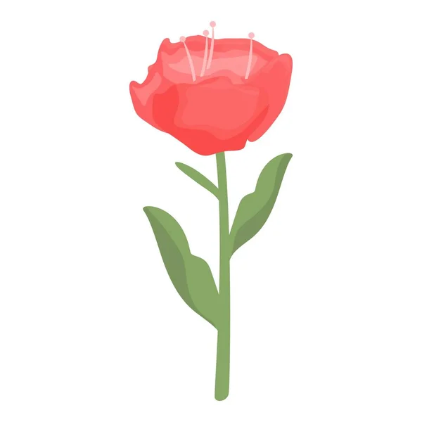 Rhododendron Blatt Symbol Cartoon Vektor Blumenpflanze Flora Der Kunst — Stockvektor