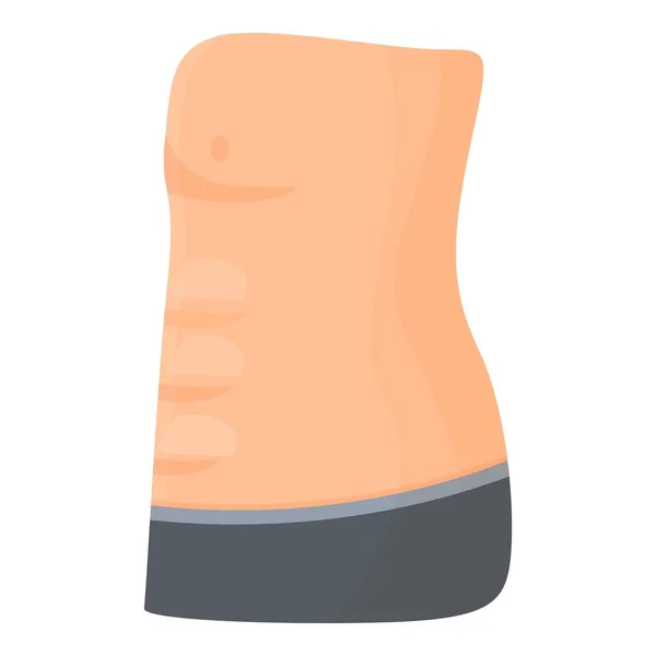 Pflege Bauch Symbol Cartoon Vektor Bauchfett Figurendiät — Stockvektor
