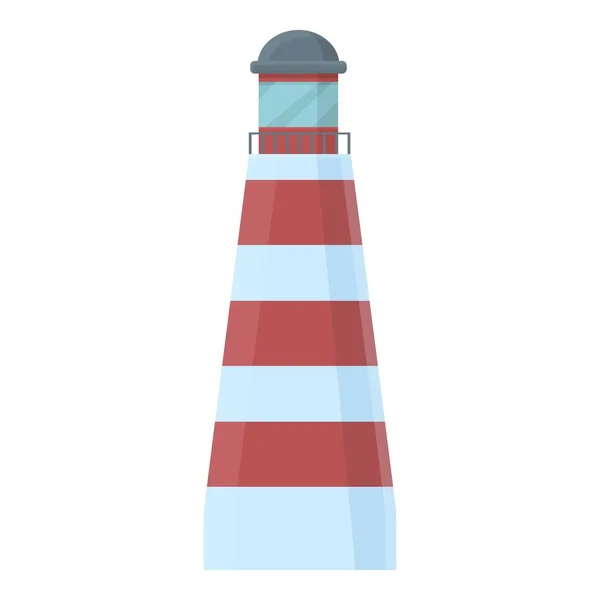 Meer Leuchtturm Symbol Cartoon Vektor Island Reisen Ozeanstadt — Stockvektor