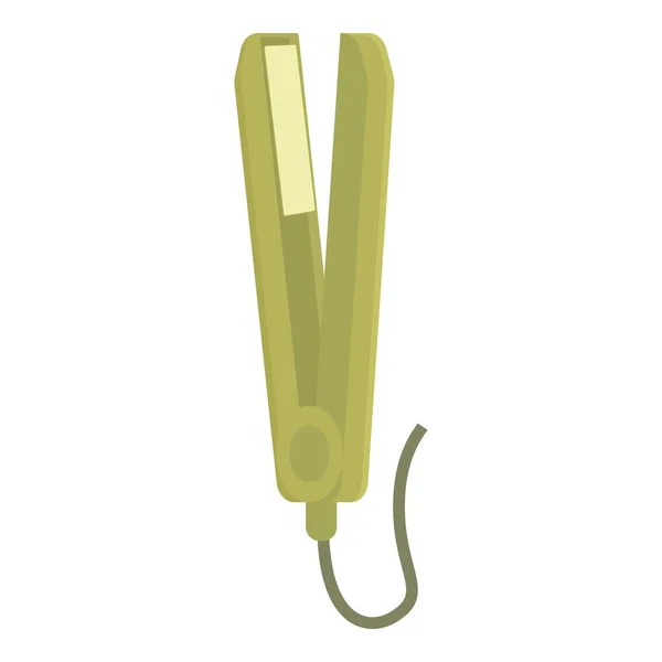 Hair Straightener Icon Cartoon Vector Fashion Iron Care Tool — Stock Vector