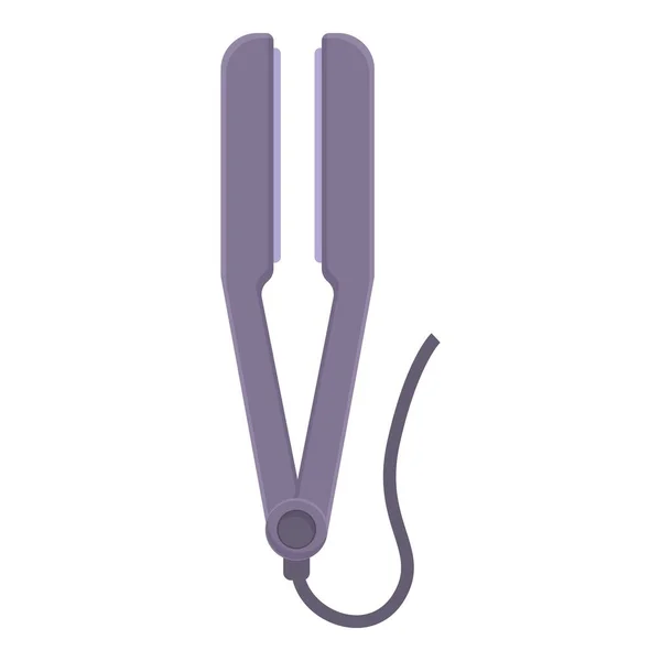 Hair Straightener Equipment Icon Cartoon Vector Fashion Care Woman Device — Stock Vector