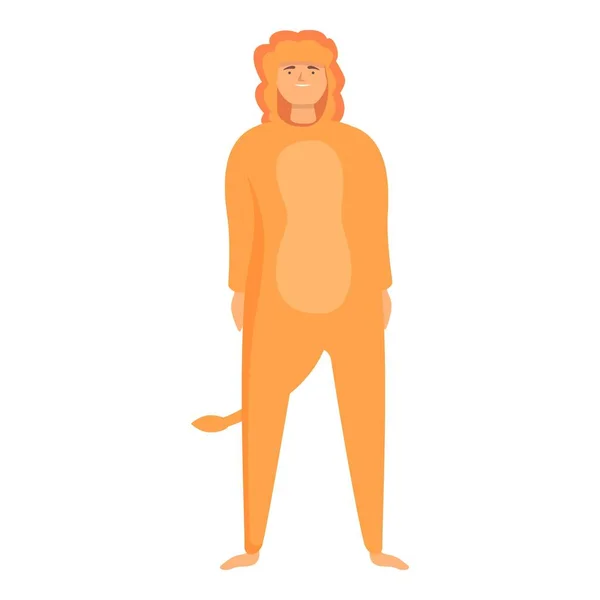 Kigurumi Löwe Symbol Cartoon Vektor Party Tier Kostümfreund — Stockvektor