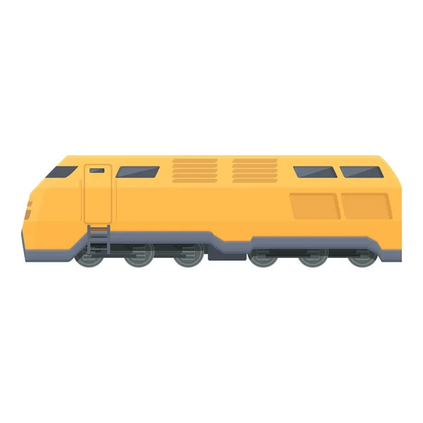 Vektor Kreslené Ikony Lokomotivy Vlak Zboží Cestovní Tank — Stockový vektor