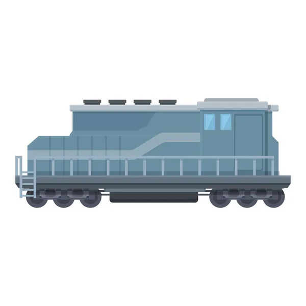 Diesel Train Icon Cartoon Vector Cargo Wagon Road Travel — Stock Vector