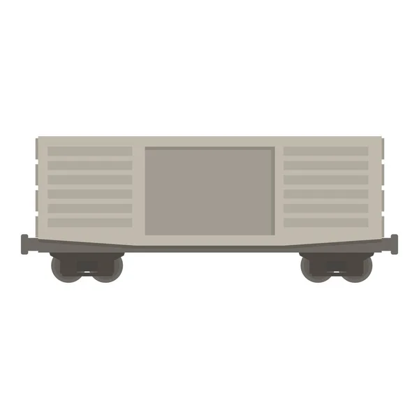 Παρακολούθηση Εικονίδιο Βαγόνι Διάνυσμα Κινουμένων Σχεδίων Φορτίο Τρένου Ενέργεια Κερκίδας — Διανυσματικό Αρχείο