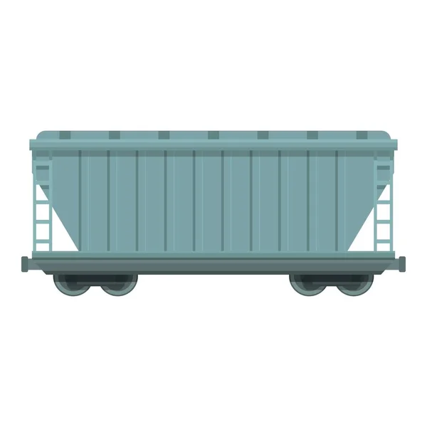 Locomotora Pesada Icono Vector Dibujos Animados Camión Carga Carretera — Vector de stock