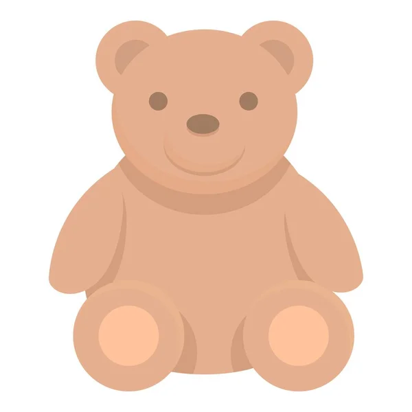 Urso Brinquedo Ícone Cartoon Vetor Festa Género Cartão Pequeno —  Vetores de Stock