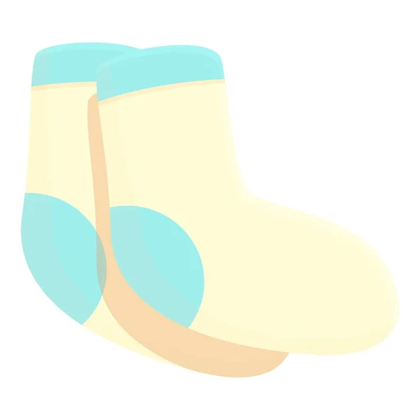 Κάλτσες Μωρό Εικονίδιο Φορέα Κινουμένων Σχεδίων Κορίτσι Κόμμα Παιδί Χαρούμενο — Διανυσματικό Αρχείο