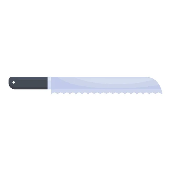 Bread Knife Icon Cartoon Vector Cook Dish Dinner Household — Stock Vector