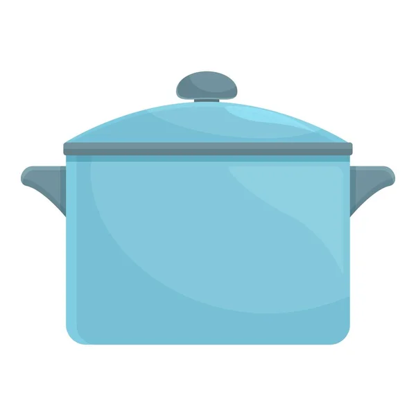 Saucepan Icon Cartoon Vector Cooking Pot Home Dinner — Stock Vector