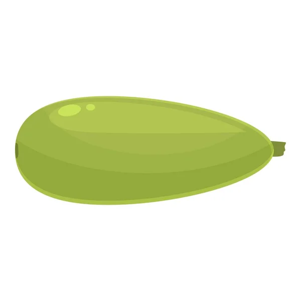 Zucchini Icon Cartoon Vector Vegetable Garden Nature Fresh — Stock Vector