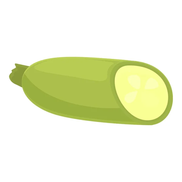 Vektor Ikony Zahradní Squash Zeleninová Čerstvá Salátová Dieta — Stockový vektor
