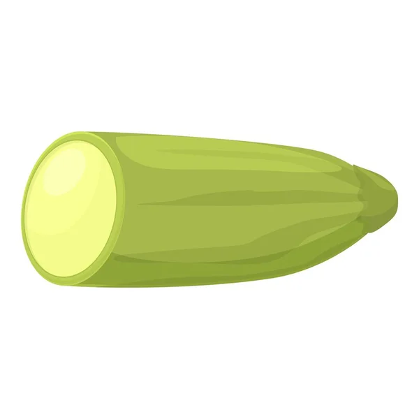 Organický Vektor Ikon Squash Zeleninová Cuketa Zelená Rostlina — Stockový vektor