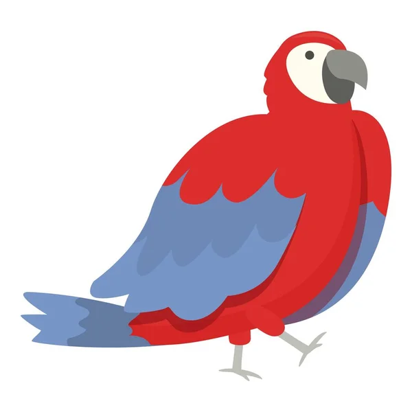 Dschungel Ara Symbol Cartoon Vektor Tropischer Vogel Natur Süß — Stockvektor