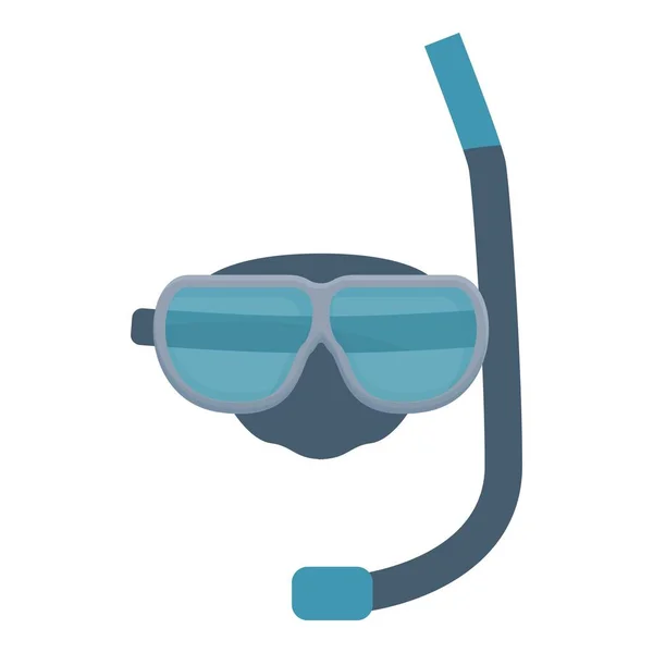 Maskieren Sie Icon Cartoon Vektor Tauchausrüstung Sommerschwimmen — Stockvektor