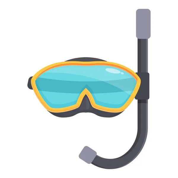 Beach Swim Mask Icon Cartoon Vector Dive Equipment Tourism Gear — Stock Vector