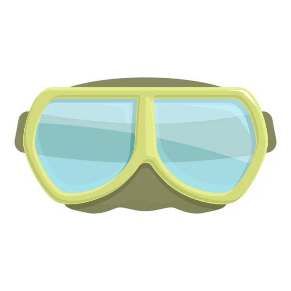 Wasserschwimmen Ikone Cartoon Vektor Maskenschnorcheln Sommerausrüstung — Stockvektor