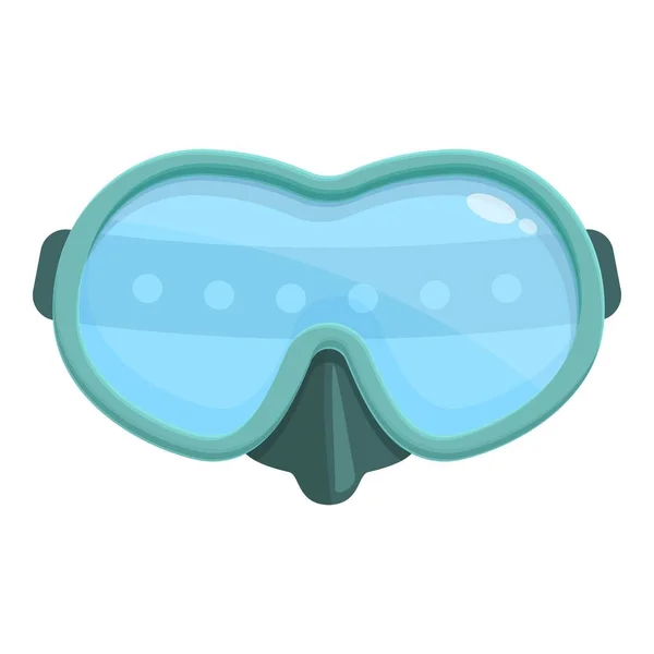 Αθλητική Μάσκα Κατάδυσης Εικονίδιο Κινουμένων Σχεδίων Κολύμβηση Νερό Κολύμβησης — Διανυσματικό Αρχείο