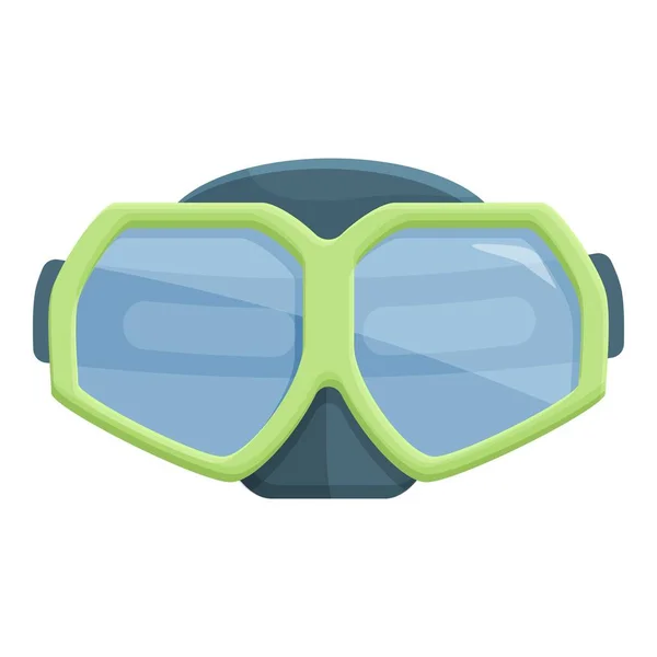 Glasögon Mask Ikon Tecknad Vektor Dykutrustning Svalkande Vatten — Stock vektor
