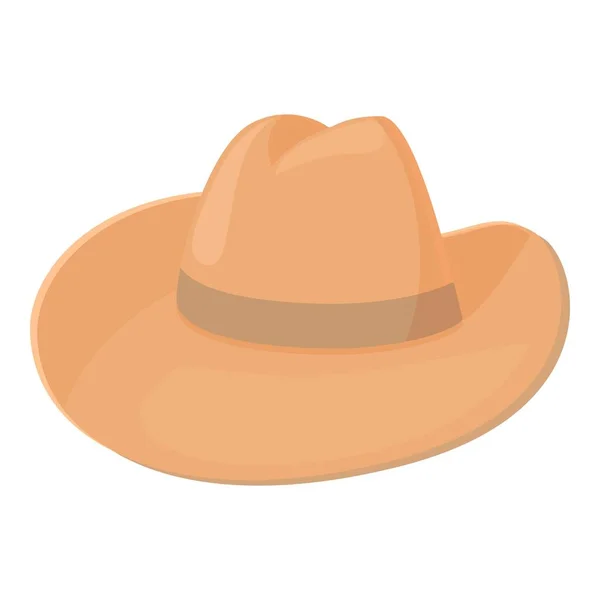 Cowboy Chapeau Icône Dessin Animé Vecteur Rodéo Texas Accessoire Ouest — Image vectorielle