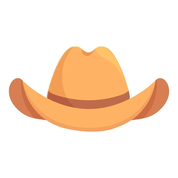 Rancher Καουμπόι Καπέλο Εικονίδιο Κινουμένων Σχεδίων Μοντέλα Ροντέο Στολή Τέξας — Διανυσματικό Αρχείο
