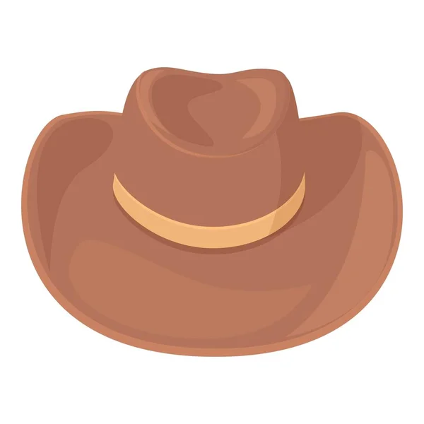 Country Cowboy Hatt Ikon Tecknad Vektor Västra Rodeon Amerikansk Väst — Stock vektor