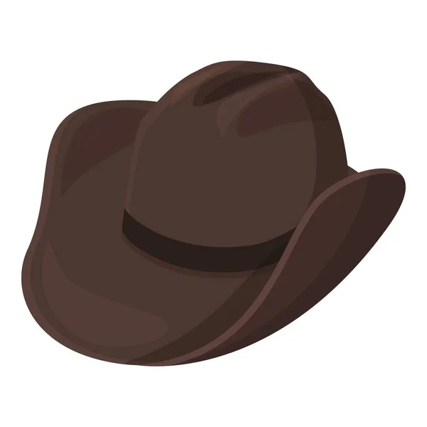 Σερίφη Καουμπόικο Καπέλο Εικονίδιο Κινούμενο Σχέδιο Δυτικό Ροντέο Δυτικά Του — Διανυσματικό Αρχείο