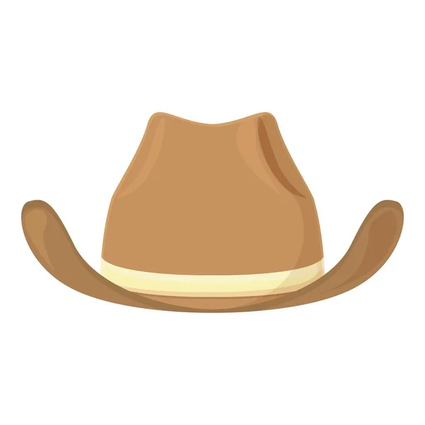 Retro Cowboy Kalap Ikon Rajzfilm Vektor Nyugati Rodeó Texasi Fej — Stock Vector