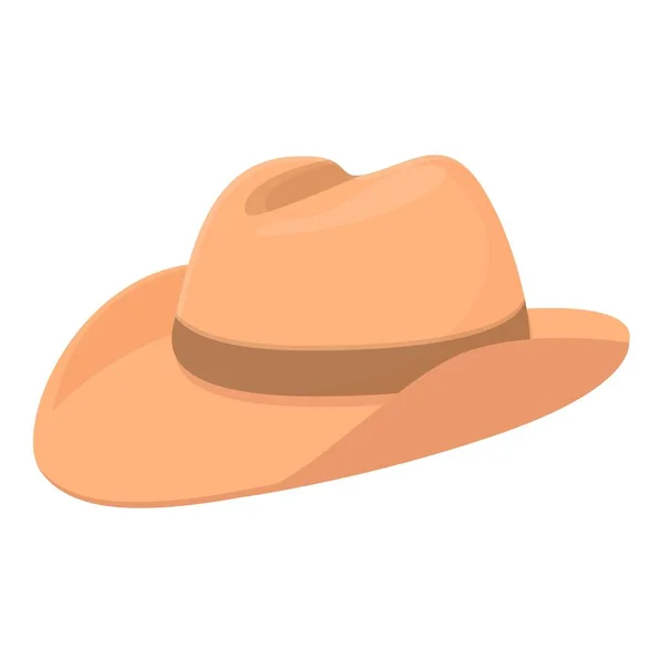 Νέο Καουμπόικο Καπέλο Εικονίδιο Φορέα Κινουμένων Σχεδίων Δυτικό Ροντέο Κοστούμια — Διανυσματικό Αρχείο