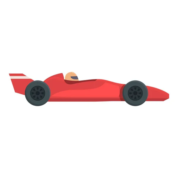 Yarış Arabası Karikatür Vektörü Yarış Takımı Toplanma Aracı — Stok Vektör