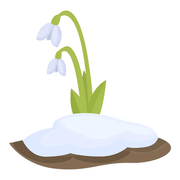 stock vector Fresh snowdrop icon cartoon vector. Spring flower. Petal flora