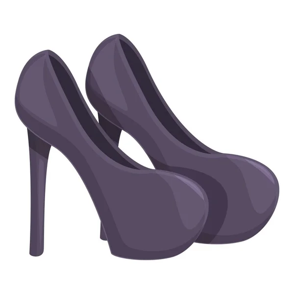女性のハイヒールの靴アイコン漫画ベクトル ファッション女性 古典的な形 — ストックベクタ