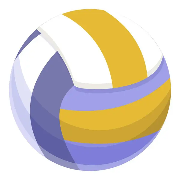 Beach Volleyball Ball Icon Cartoon Vector Sport Team Child Player Stock Illustration