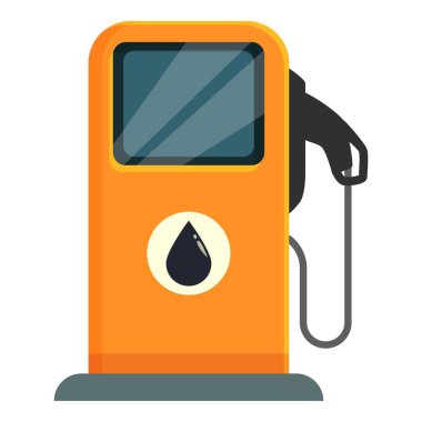 Petrol istasyonu ikon karikatür vektörü. Doğal gaz. Sanayi rafinerisi yakıtı