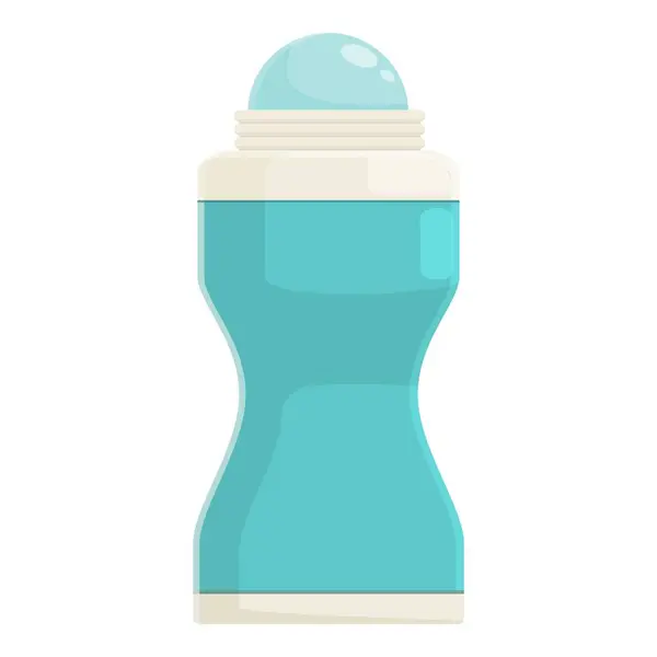 Desodorante Vidrio Natural Icono Vector Dibujos Animados Spa Belleza Moda — Vector de stock