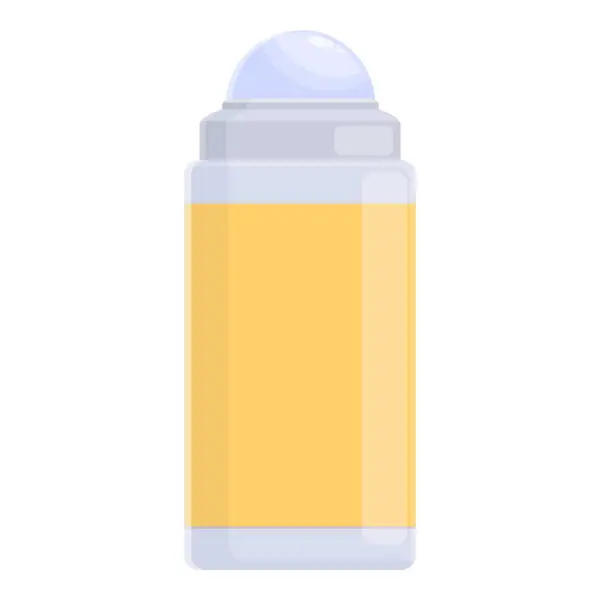 Desodorante Cuidado Icono Vidrio Vector Dibujos Animados Botella Cosmética Cuidado — Vector de stock