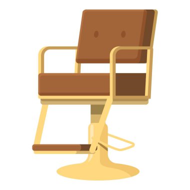 Studio beauty seat icon cartoon vector. Barbet tool. Empty equipment clipart