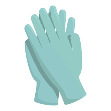 Sağlık ve hijyen için kullanılan mavi tek kullanımlık eldivenler.
