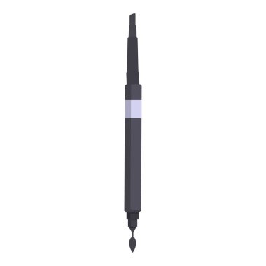 Kapalı keçeli kalem keçeli kaleminin ucunda duruyor.