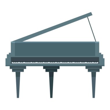 Üstü açık Grand piano, klasik müzik konserleri veya caz grupları için bir müzik aleti