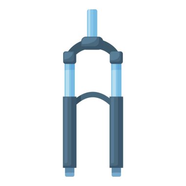 Simple illustration of a bicycle fork, an essential part of any bikes steering mechanism clipart